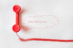Stop debt harassment collection call
